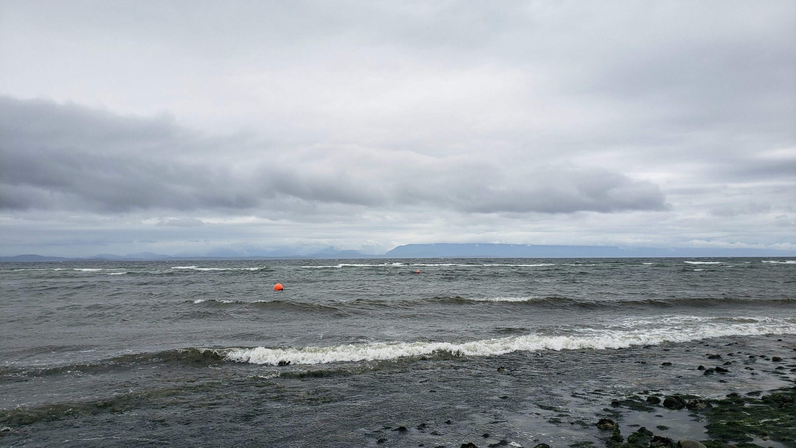 A photo of a stormy sea